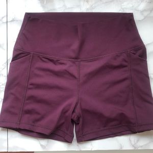Senita purple shorts with pockets